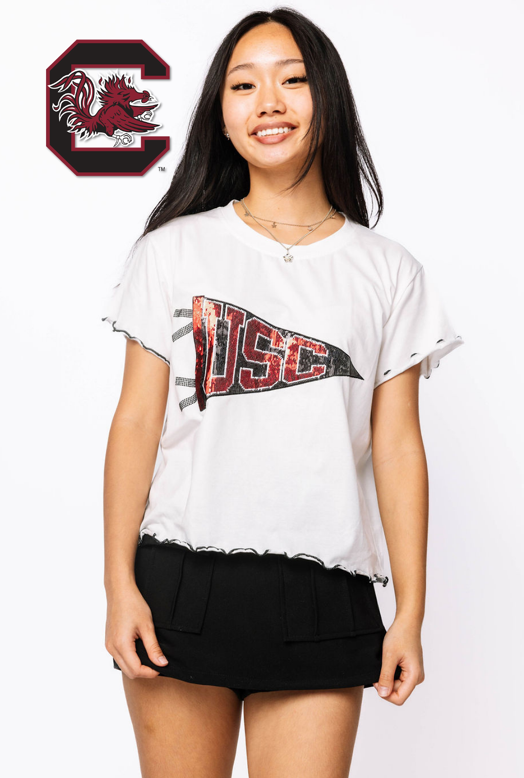 Licensed Sample - South Carolina Pennant Frill Tee