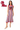 Licensed Sample Ole Miss Mascot Striped Knit Midi Dress