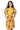 Sample Yellow Multi Sequin Flower Poof Sleeve V Neck Dress
