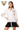 Licensed Sample Vanderbilt Mascot Pocket Jersey Stripe Button Up Dress