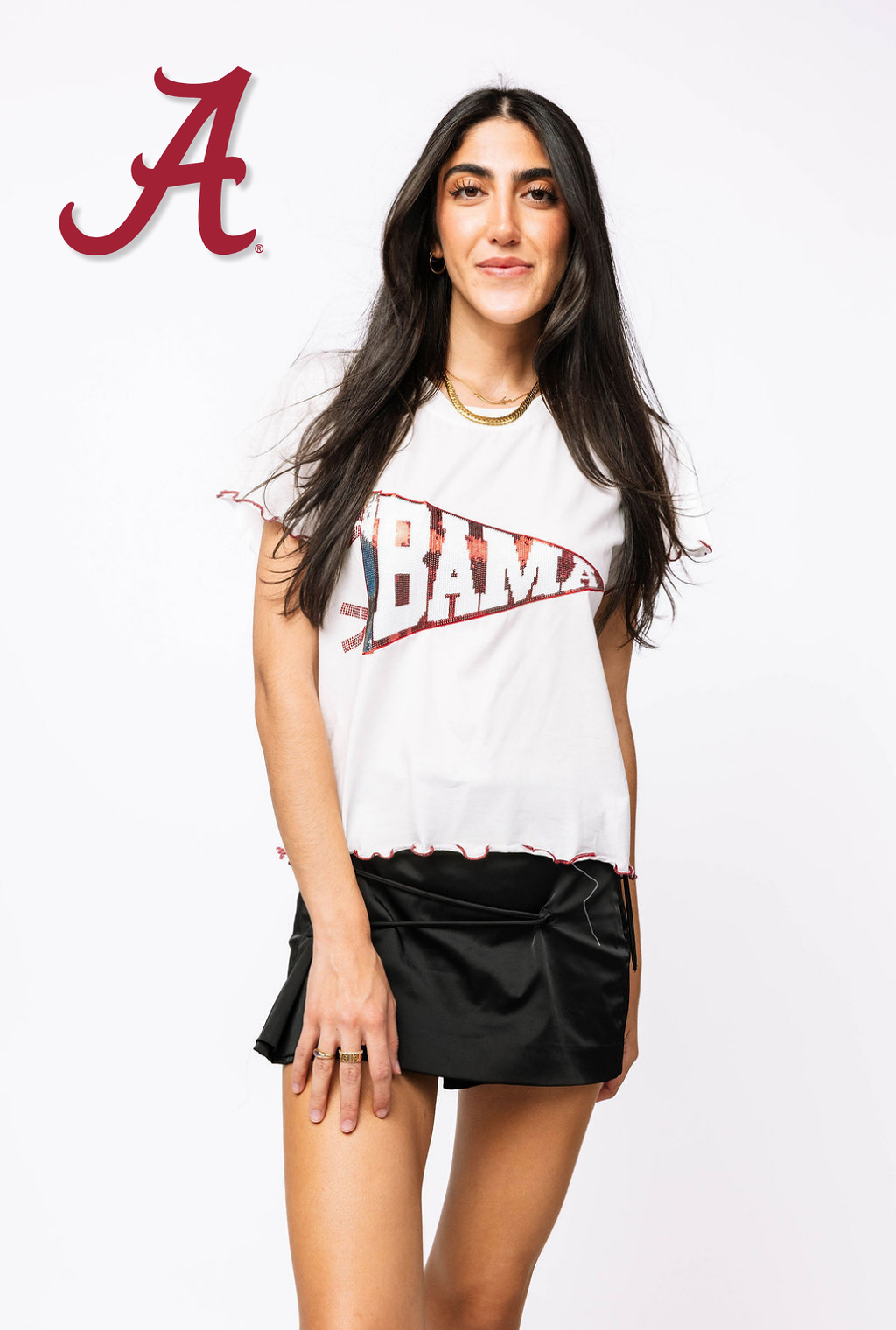 Licensed Sample - Alabama Pennant Frill Tee