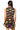 Sample Black Neon Rainbow Striped Fish Button Down Tank & Short Set