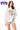 Licensed Sample TCU Grey & White Striped Sequin Football Knit Sweater
