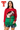 Licensed Sample Texas Tech Colorblock Sequin Football & Field Goal Feather Bottom Sweater