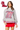 Licensed Ole Miss Grey Gingham Mascot Mock Neck Sweatshirt