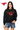 Licensed Sample SMU Logo Scattered Jewel & Feather Sleeve Sweatshirt