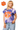 Licensed Sample Clemson Tie Dye Sequin Mascot Tee