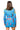Sample Bright Blue Horse Ribbon Tie Coat Dress