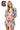 Licensed South Carolina Mascot Polka Dot Colorblock Button Up Top