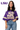 Licensed LSU Oversized Gingham Jersey Tee