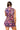 Sample Purple Plaid ‘Derby Queen’ Horse Shoe Mock Neck Tie Back Tank & Short Set