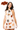 Licensed Sample Oklahoma State Striped Sparkle Gameday Icon Tie Neck Dress