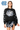 Licensed Sample UNC Logo Scattered Jewel & Feather Sleeve Sweatshirt