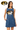 Licensed Sample Mizzou Scattered Jewel Denim Mascot Tank Dress