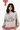 Licensed Texas Tech Grey Gingham Mascot Mock Neck Sweatshirt