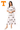 Licensed Sample Tennessee White Cotton Scattered Mascot Maxi Dress