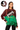 Licensed Sample FSU Colorblock Sequin Football & Field Goal Feather Bottom Sweater