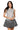 Sample Black & White Colorblock Polka Dot Drop Waist Tank Dress