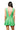 Sample Green Horse Bit Cotton Pleat Dress