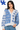 Licensed Kentucky Gingham Sequin Beaded Words Cardigan