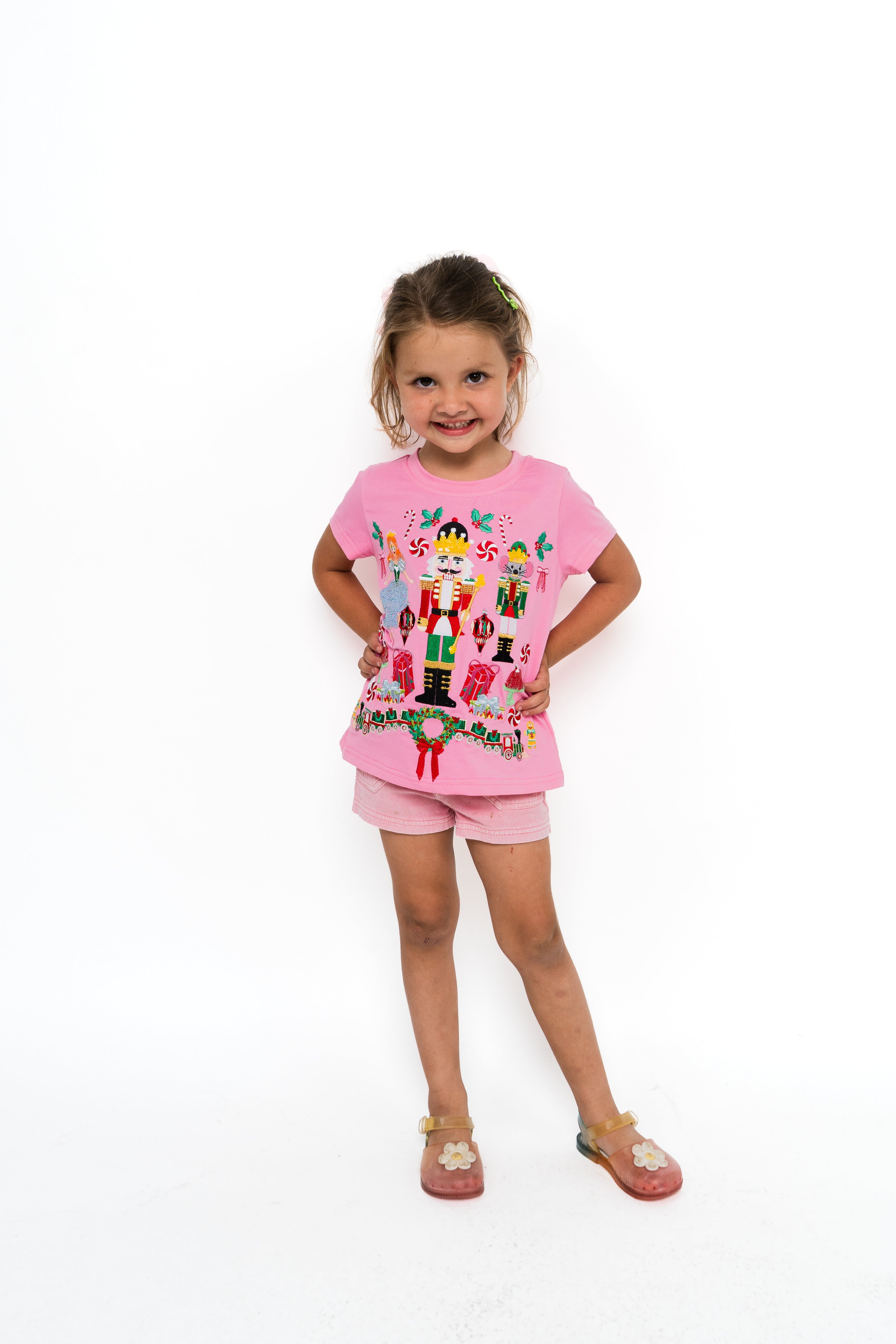 Kids Hot Pink Nutcracker Icon Tee