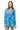 Sample Bright Blue Horse Ribbon Tie Coat Dress