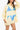 Yellow Striped Blue Paillette Bikini Tunic