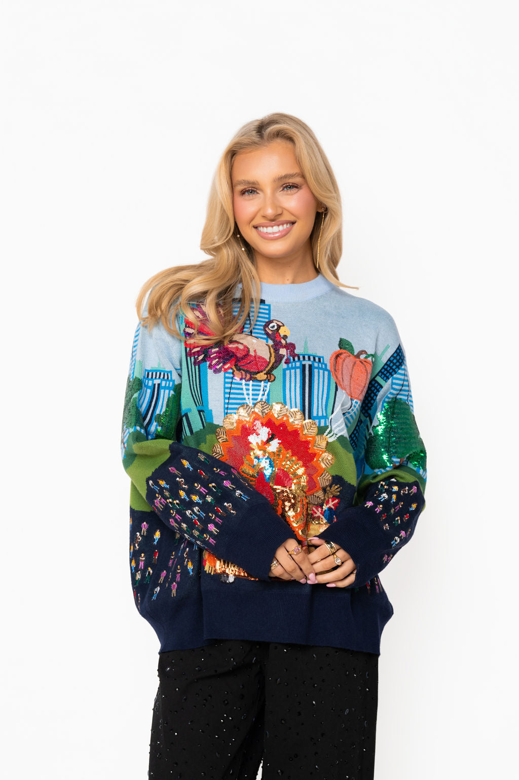 Multi Thanksgiving Parade Sweater