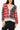Licensed Texas Tech Gingham Sequin Beaded Words Cardigan