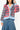 Licensed Ole Miss Gingham Sequin Beaded Words Cardigan
