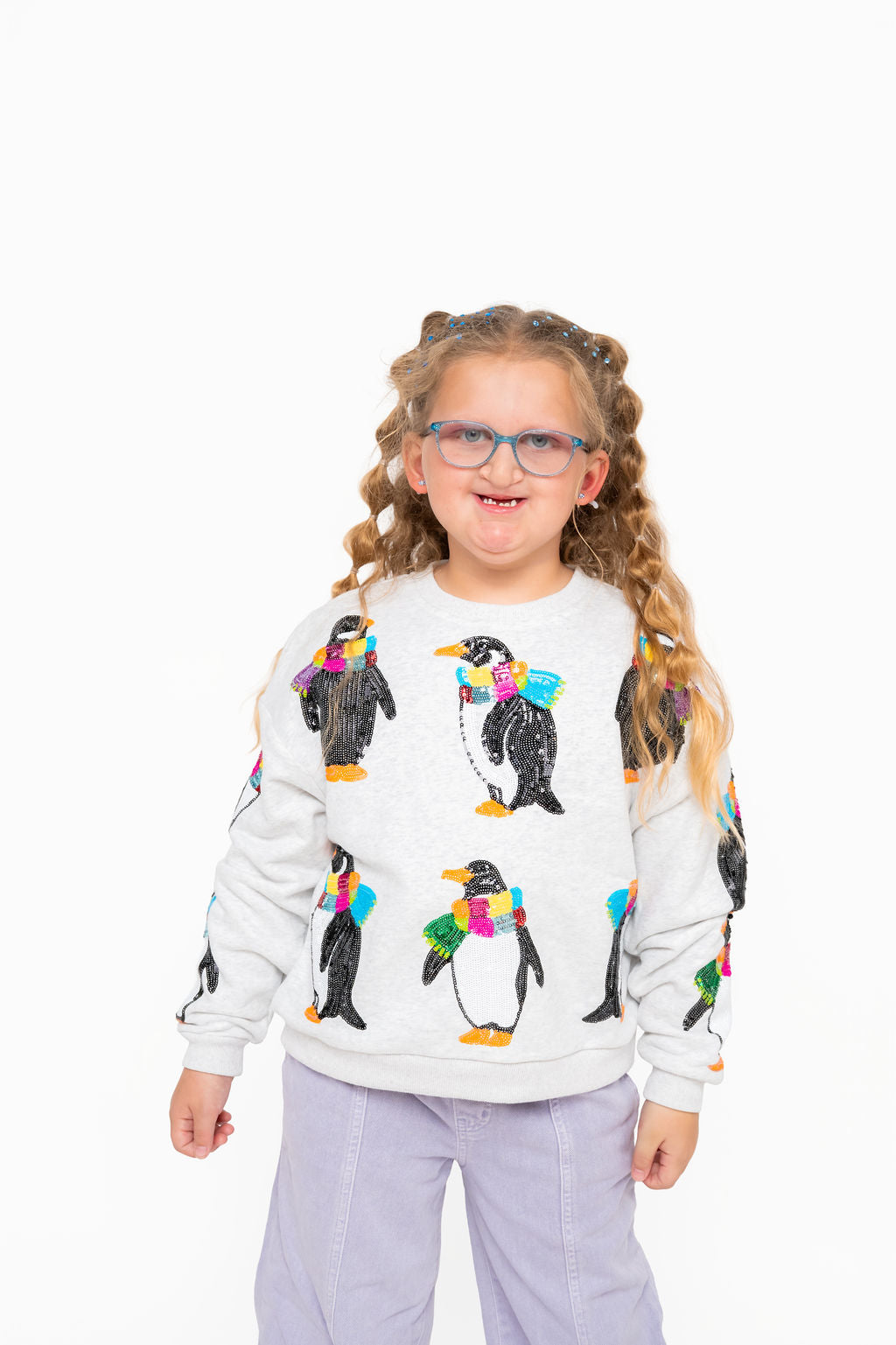 Sample Kids Grey Penguin Sweatshirt
