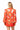 Sample Orange Fortune Cookie Queen Long Sleeve Dress