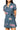 Licensed LSU Denim Multi Rhinestone Scattered Logo Tie Romper