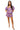 Licensed LSU Striped Sparkle Gameday Cotton Ruffle Short