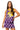 Purple, Yellow & White Polka Dot Knit Skirt