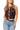 Licensed Auburn Knit In Rhinestone Button Up Knit Tank