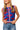 Licensed SMU Knit In Rhinestone Button Up Knit Tank