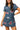 Licensed Bama Denim Multi Rhinestone Scattered Logo Tie Romper