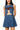 Licensed Tennessee Scattered Jewel Denim Sequin Mascot Tank Dress