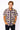 Licensed Men's Black, Purple, & Gold Zig Zag Tiger Button Up