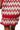 Sample Red, Silver & White Rhinestone Zig Zag Knit Skirt