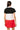 Licensed Sample NC State Colorblock Mascot Collar Short Sleeve Dress