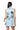 Licensed Sample UNC Striped Sparkle Gameday Icon Collar Tank Dress