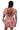 Licensed Sample South Carolina Striped Scattered Mascot Tie Back V Neck Dress