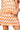 Sample Bright Orange, Silver & White Rhinestone Zig Zag Knit Skirt