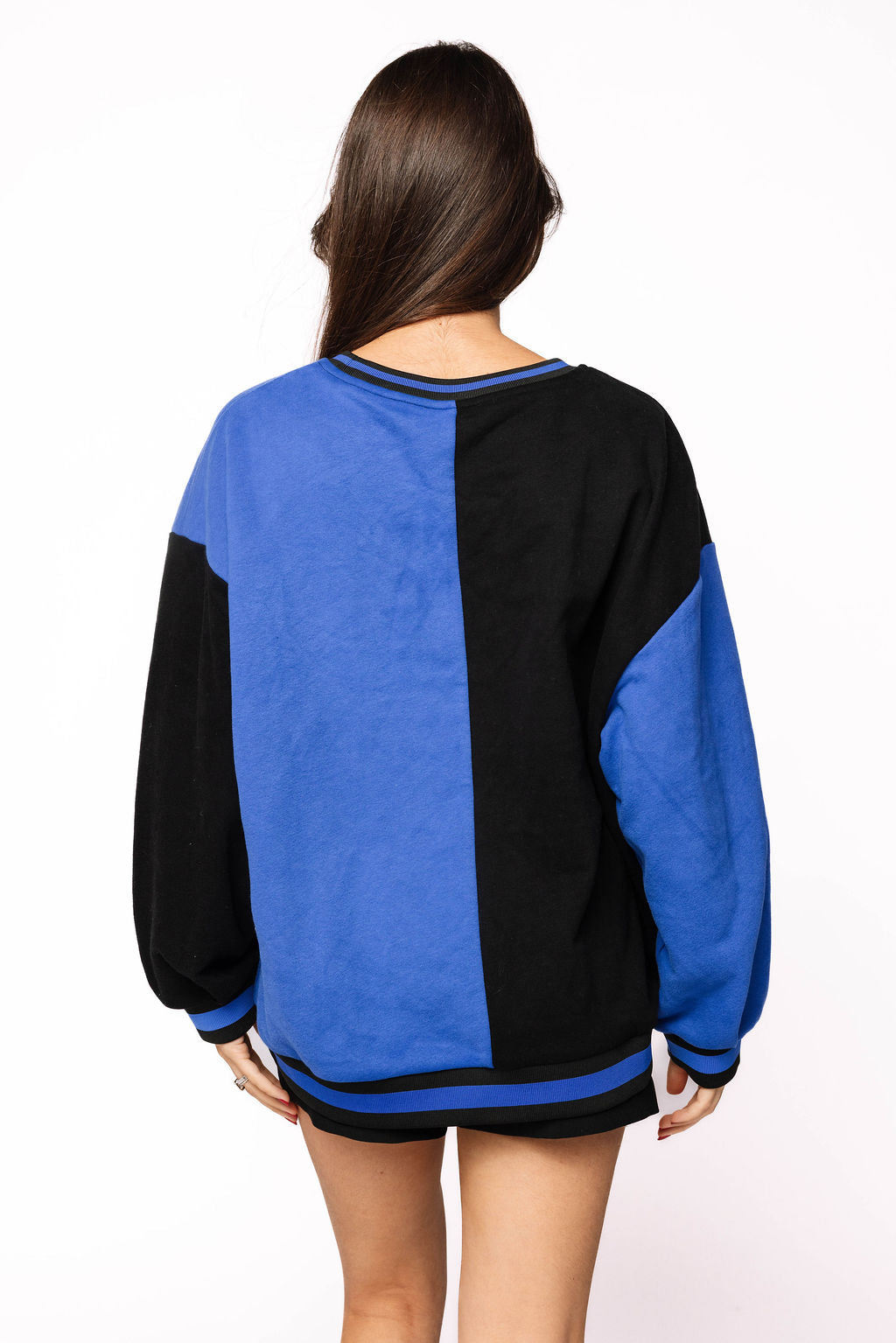 Licensed Sample - Kansas Black Colorblock Sweatshirt