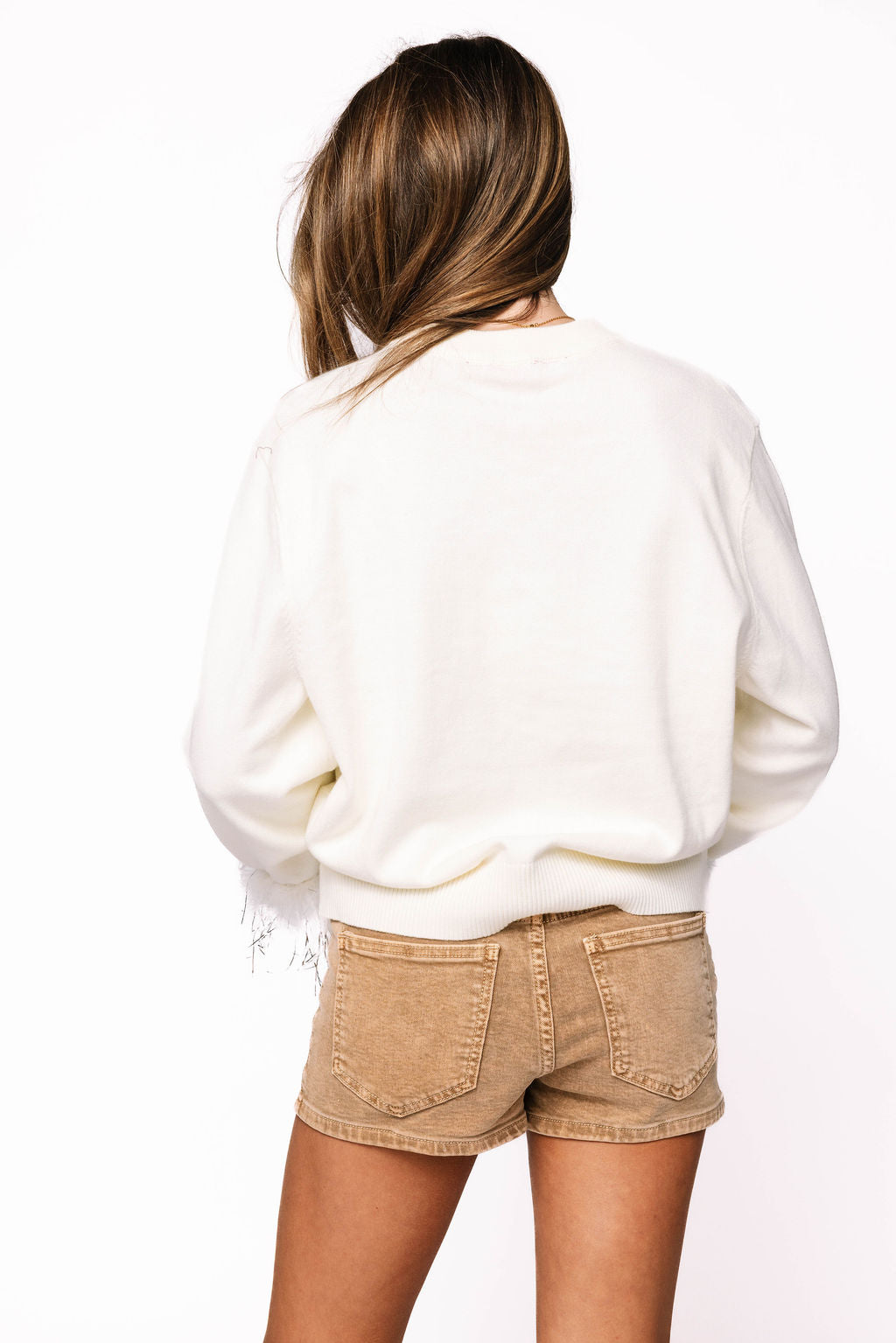 Licensed Sample - Oklahoma Feather Sleeve Sweater