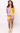 Purple & Gold Tie Dye Colorblock Lightning Short