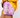 Purple & Gold Tie Dye Colorblock Lightning Short