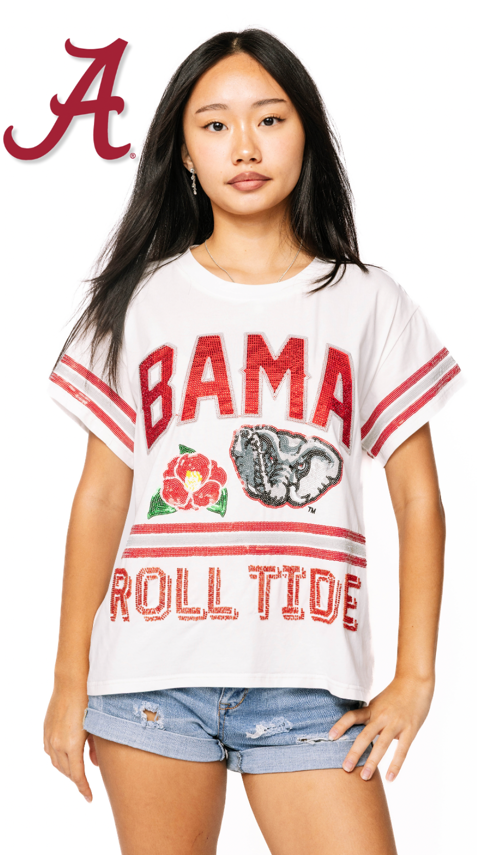 Licensed Sample - Alabama Flower Mascot Tee